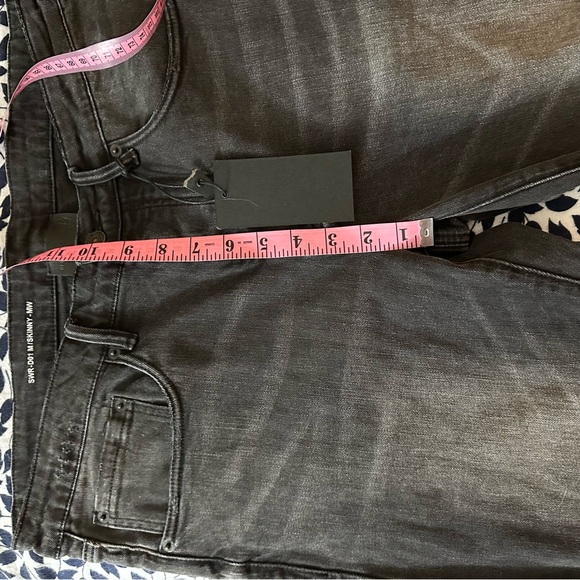 Six Week Residency Washed Black SWR-D01 Distressed ButtonFly Skinny Jeans NWT 36 - Picture 11 of 15